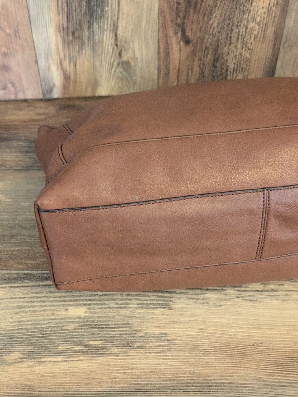Coach Men’s Brown Leather Briefcase Tote with Detachable Shoulder Strap M398